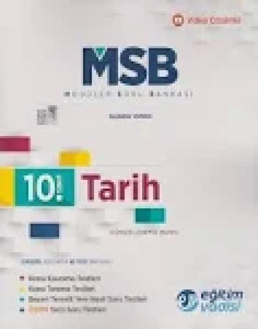Eğitim Vadisi Yayınları 10.Sınıf Tarih Modüler Soru Bankası