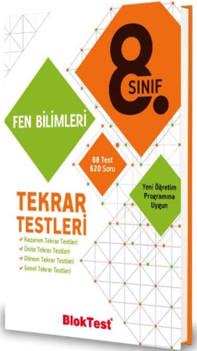 Bloktest Yayınları Blok Test 8.Sınıf Fen Bilimleri Tekrar Testleri
