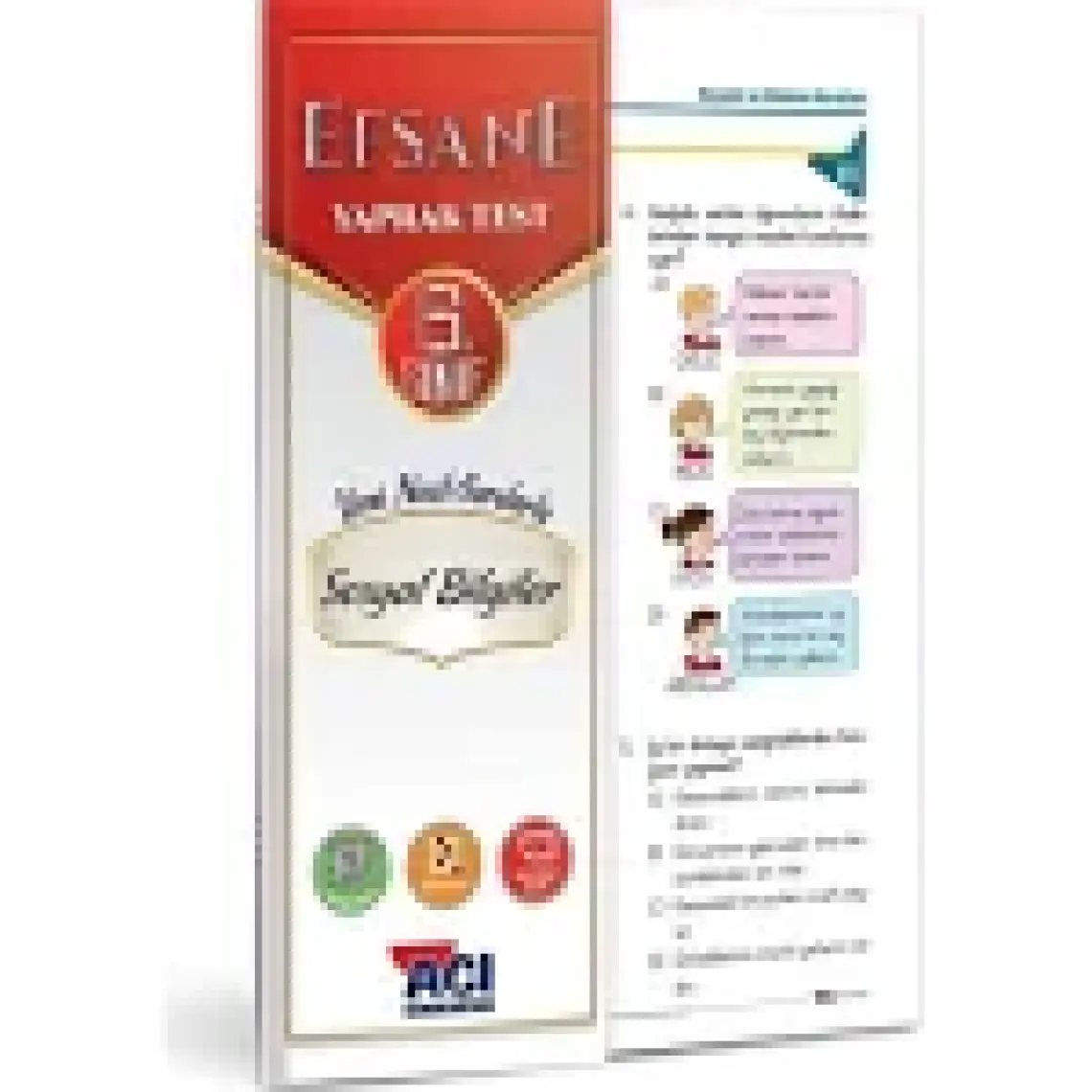 Açı Yayınları 6. Sınıf Sosyal Bilgiler Çek Kopart Yaprak Test