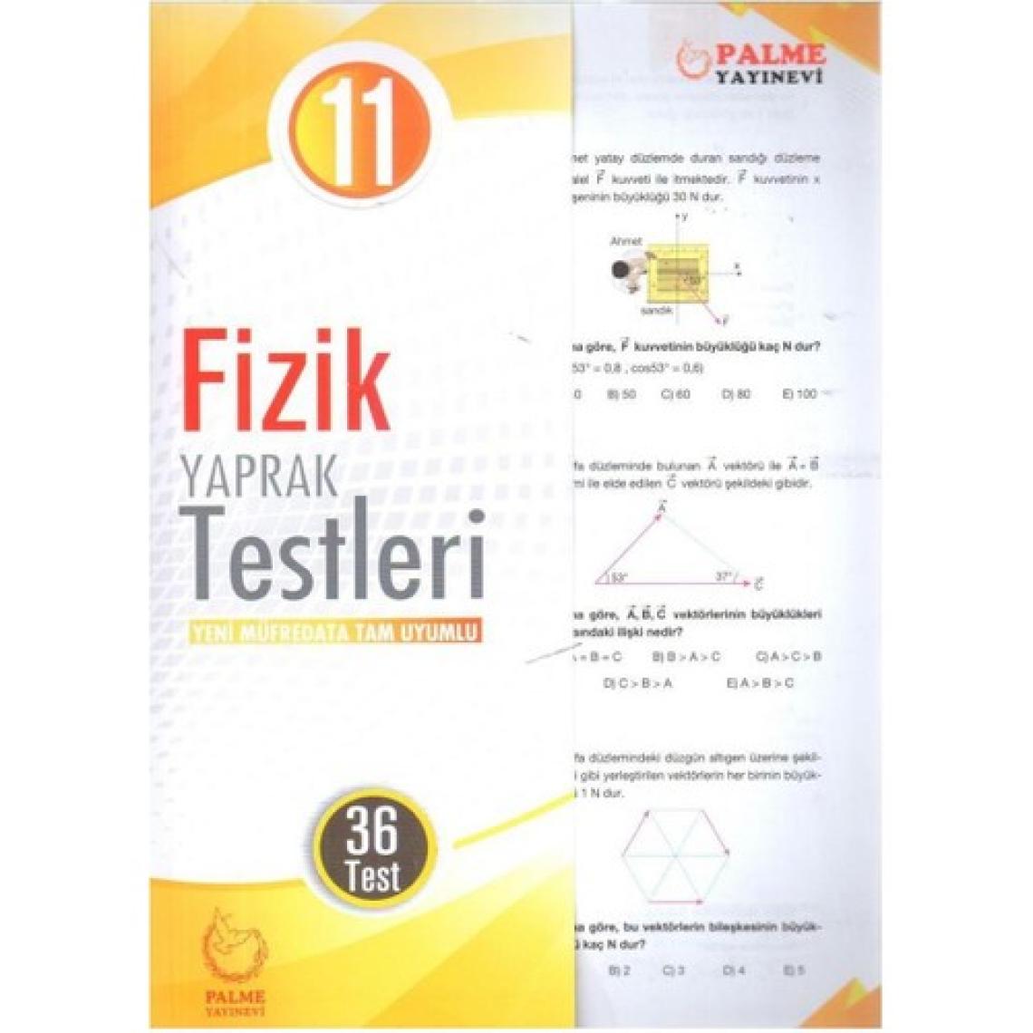 Palme Yayıncılık 11 Sınıf Fizik Yaprak Test
