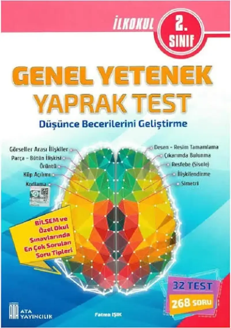 Ata Yayıncılık  2.Sınıf Bilsem Genel Yetenek Yaprak Test - Düşünce Becerilerini Geliştirme