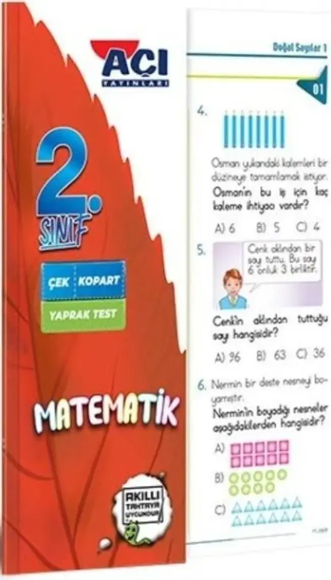 Açı Yayınları 2. Sınıf Matematik Çek Kopart Yaprak Test