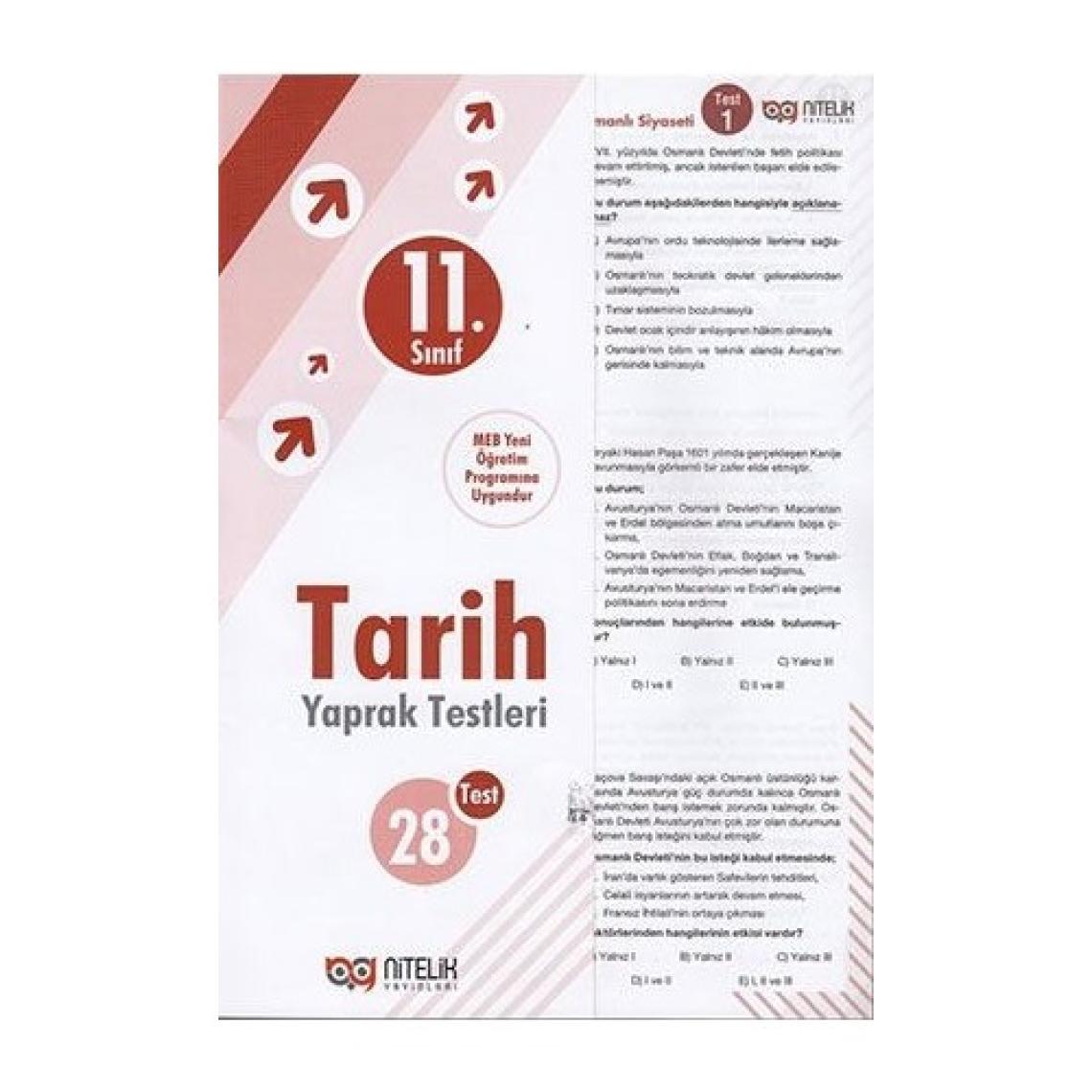Nitelik Yayınları 11. Sınıf Tarih Yaprak Test