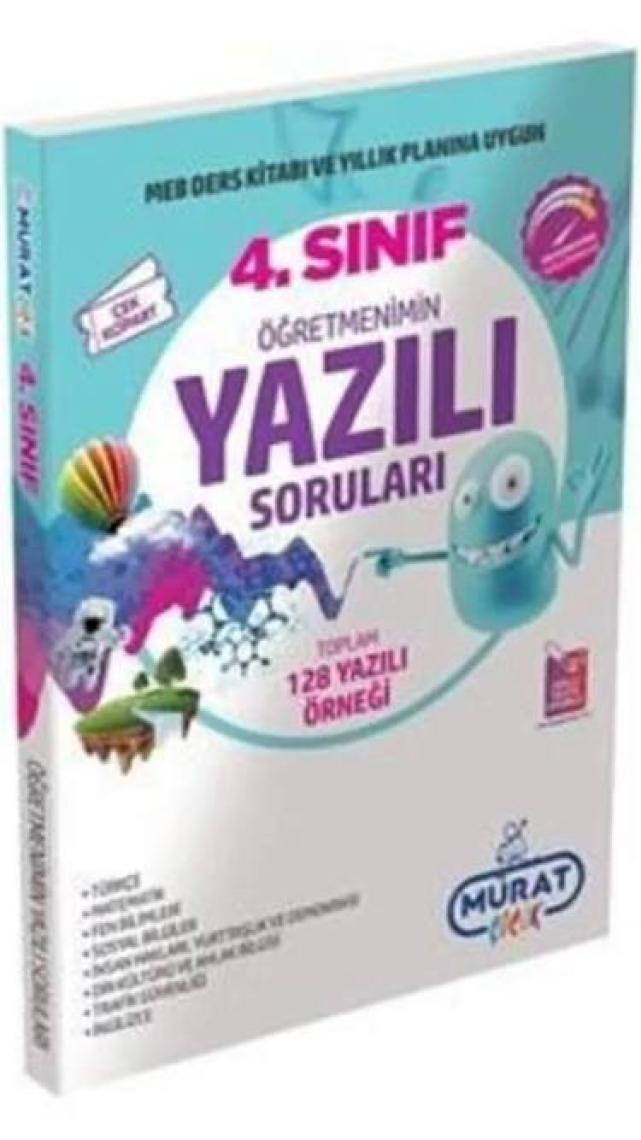 4.sınıf Öğretmenimin Yazılı Soruları Murat Yayınları