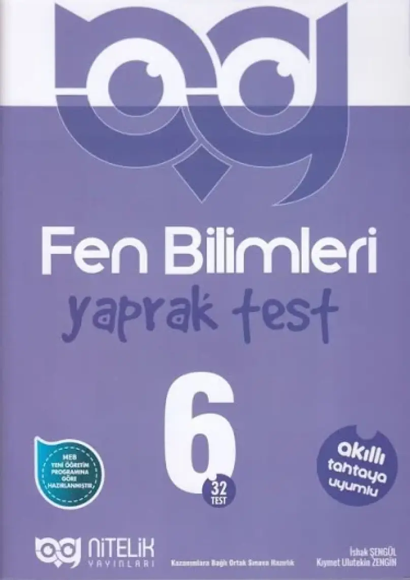Nitelik Yayınları 6. Sınıf Fen Bilimleri Yaprak Test