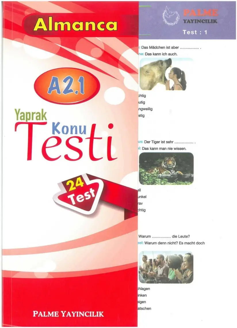 Palme Yayıncılık Almanca A2 1 Yaprak Test