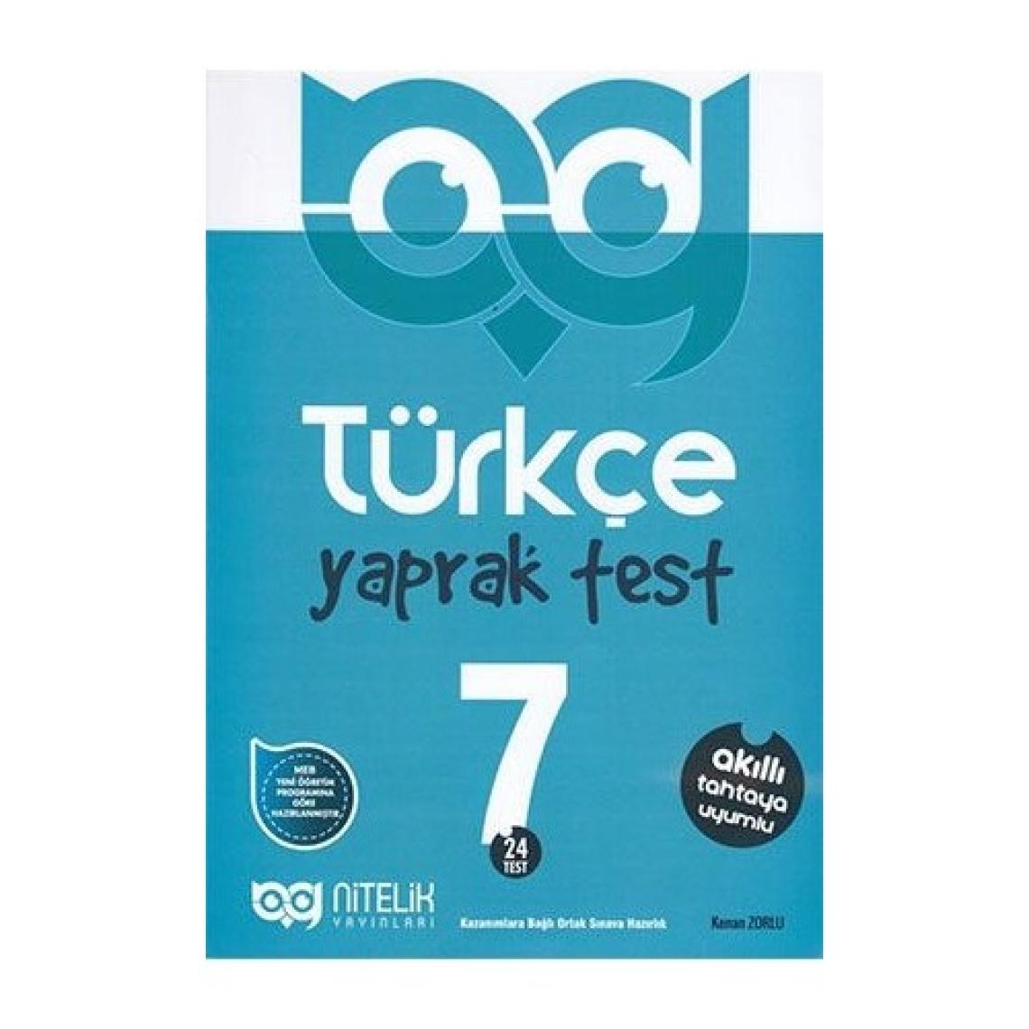 Nitelik Yayınları 7. Sınıf Türkçe Yaprak Test