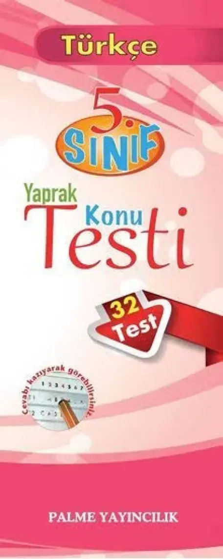 Palme Yayıncılık 5. Sınıf Türkçe Yaprak Test (40 Test)
