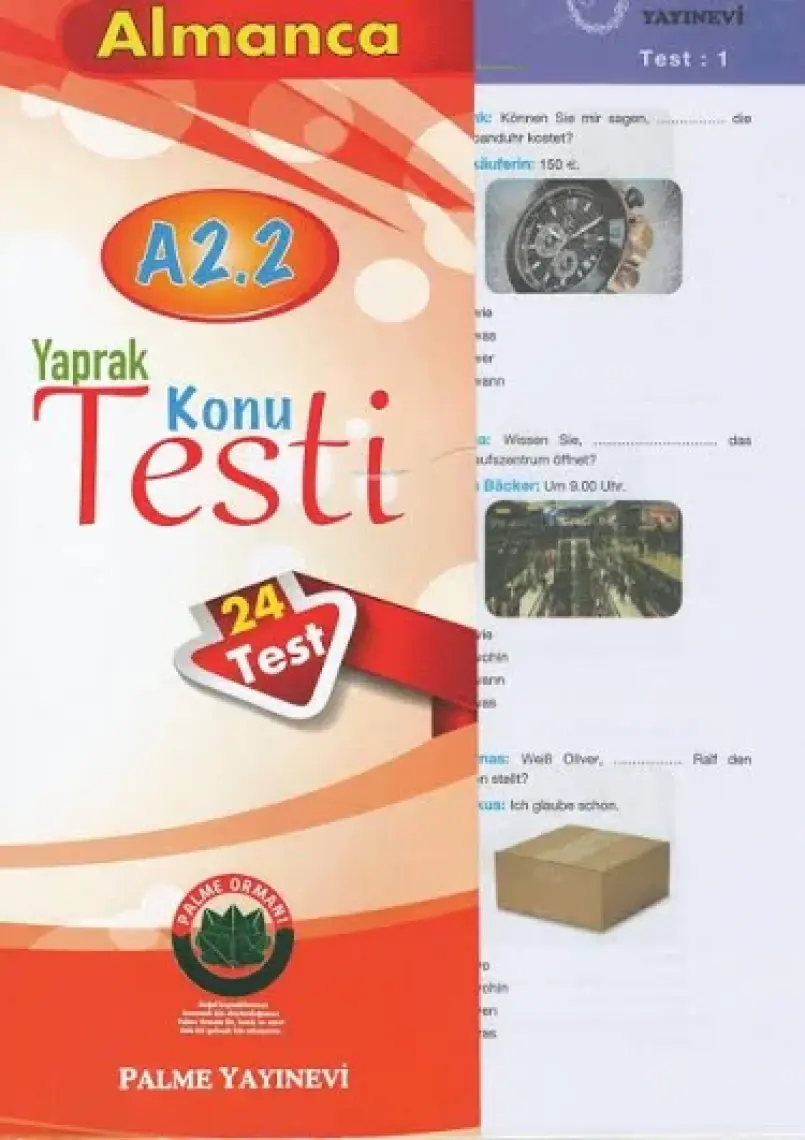 Palme Yayıncılık Almanca A2 2 Yaprak Test