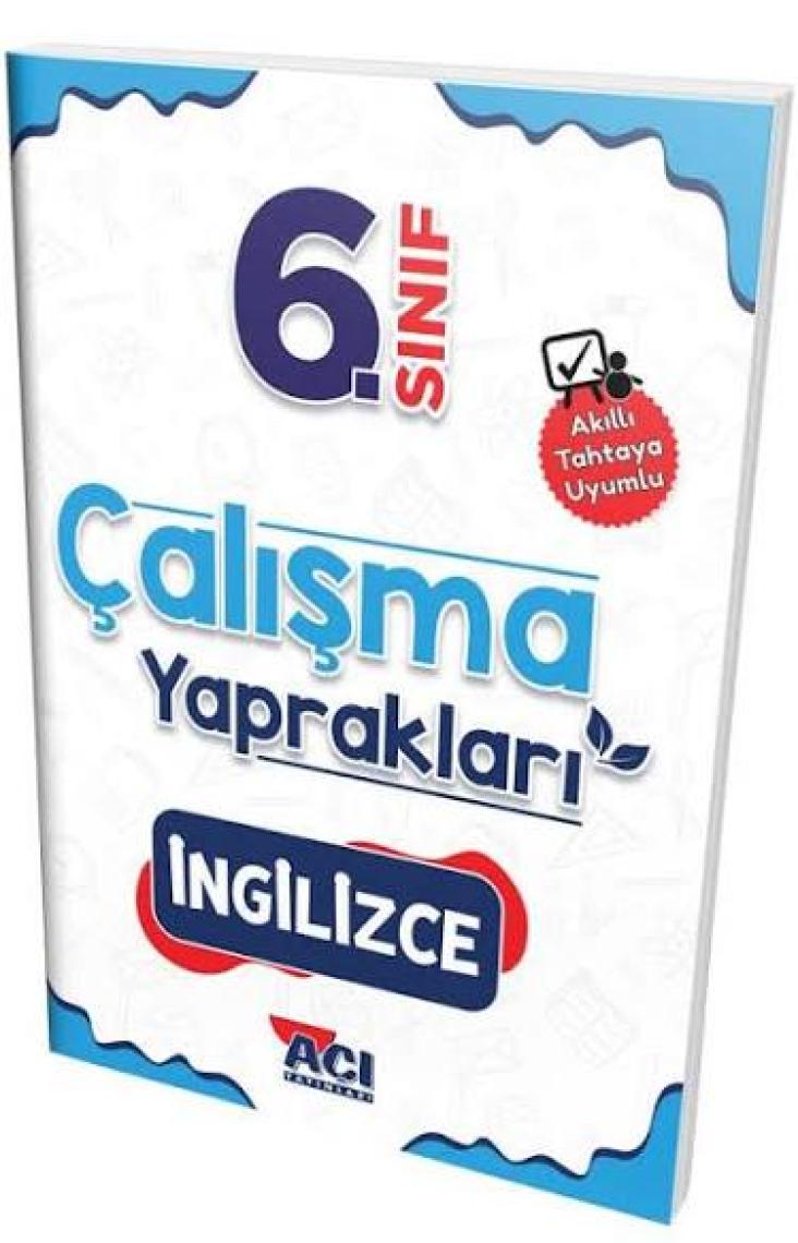 Açı Yayınları 6. Sınıf İngilizce Çek Kopart Yaprak Test