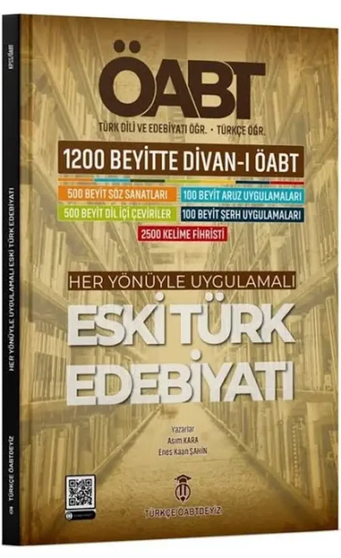 Türkçe Öabtdeyiz Öabt Türkçe-Türk Dili Edebiyatı Divanı Öabt Eski Türk Edebiyatı - Enes Kaan Şahin