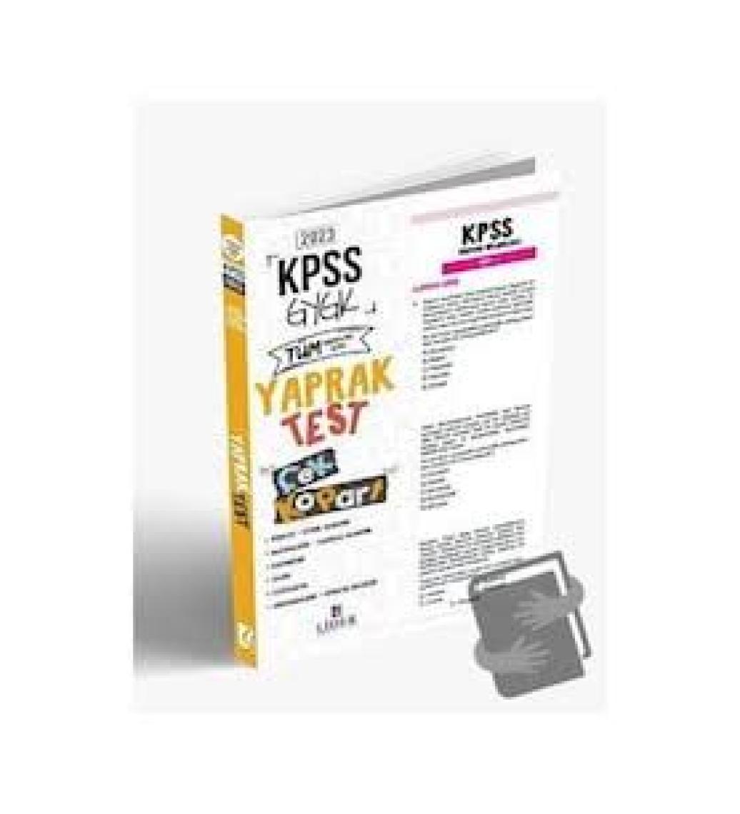 Lider Yayınları Genel Kültür Genel Yetenek Lisans Kurumsal Çek Kopart Yaprak Test Lider Yayınları