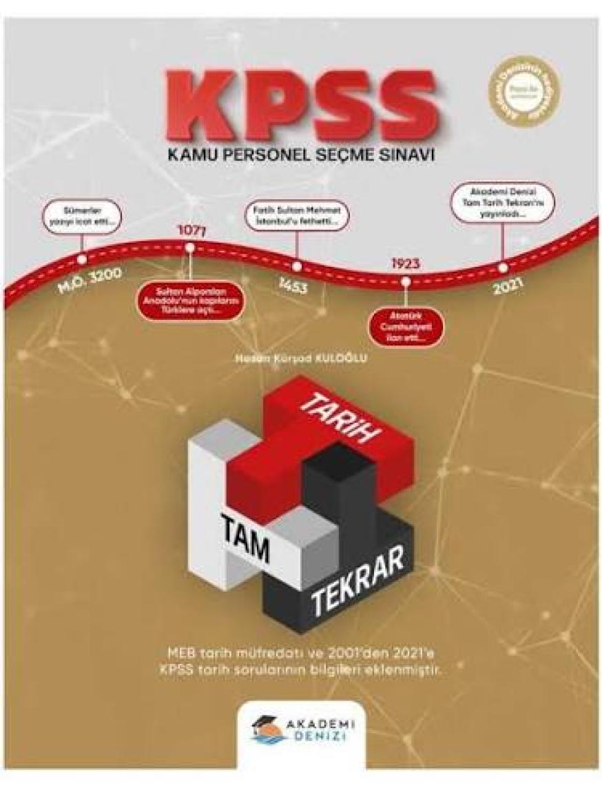 Akademi Denizi Yayınları Akademi Denizi KPSS Tam Tarih Tekrarı Ders Notları