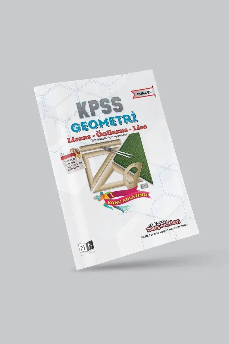 Mk Yayıncılık 2024 KPSS Geometri El Yazısı Ders Notları Kitabı