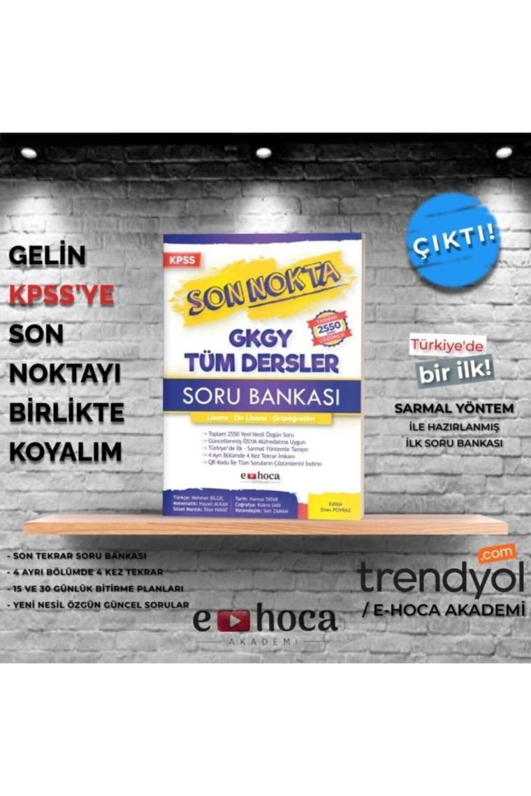 KPSS Genel Yetenek Genel Kültür Son Nokta Soru Bankası Tek Kitap Çözümlü
