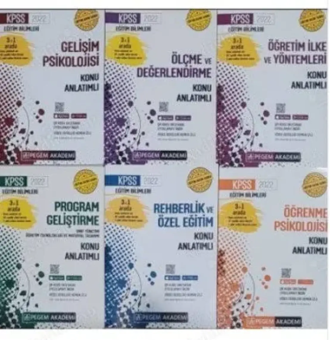 Pegem Akademi Yayıncılık KPSS Eğitim Bilimleri Video Destekli Konu Anlatımlı Modüler Set 2020 - 6 Kitap