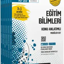 Pegem Akademi Yayıncılık KPSS Eğitim Bilimleri Video Destekli Konu Anlatımlı Modüler Set 2020 - 6 Kitap