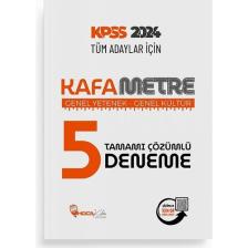 Hoca Kafası Yayınları 2024 KPSS Genel Yetenek Genel Kültür Kafametre 5 Deneme