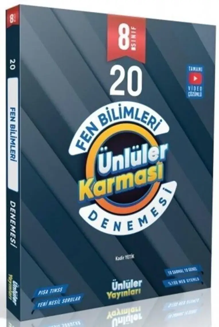 Ünlüler Karması 2024 8. Sınıf LGS Fen Bilimleri 20 Deneme