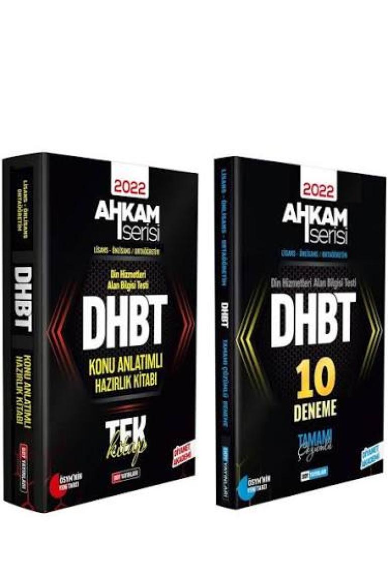 Ddy Yayınları DHBT Ahkam Serisi Tüm Adaylar Konu Anlatımı ve 10 Deneme 2’ Li Set (Ciltli)