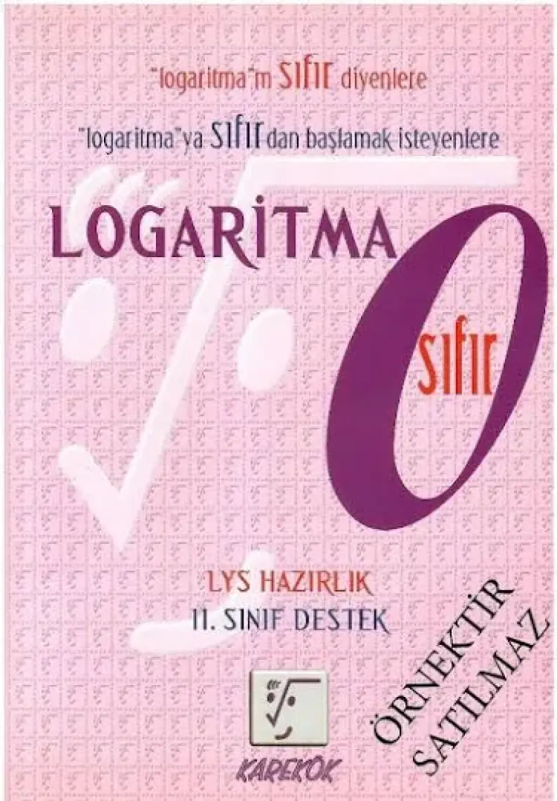 Karekök Yayıncılık Logaritma Sıfır