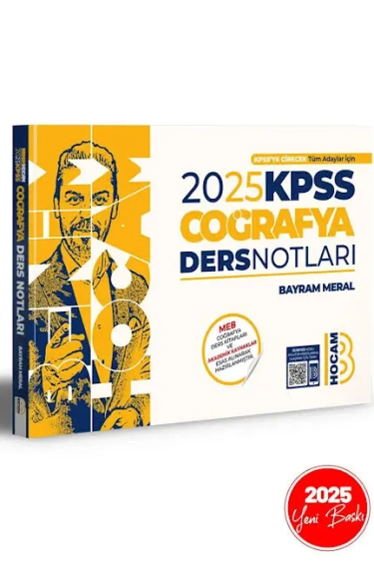 Benim Hocam Yayınları 2025 KPSS Coğrafya Video Ders Notları