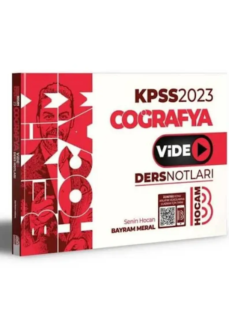 Benim Hocam Yayınları 2025 KPSS Coğrafya Video Ders Notları