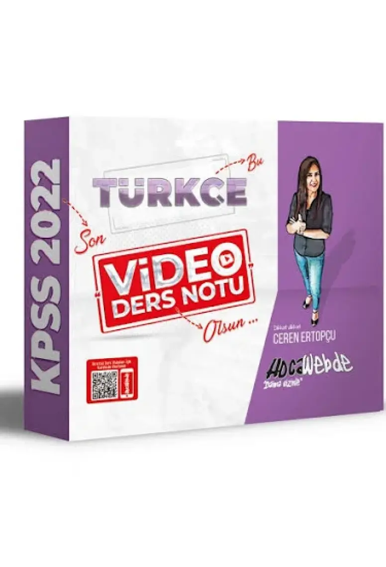 Hocawebde Yayınları 2022 KPSS Türkçe Video Ders Notu