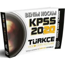 Benim Hocam Yayınları  2020 KPSS Türkçe Video Ders Notları