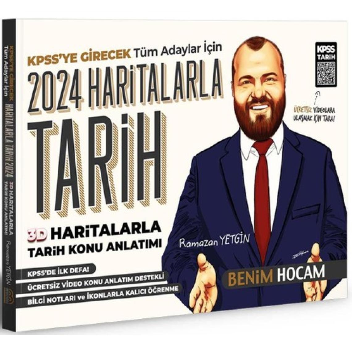 Benim Hocam Yayınları 2024 KPSS 3D Haritalarla Tarih Konu Anlatımlı