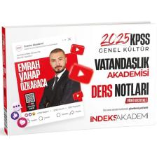 İndeks Akademi Yayıncılık 2025 KPSS Vatandaşlık Akademisi Video Ders Notları