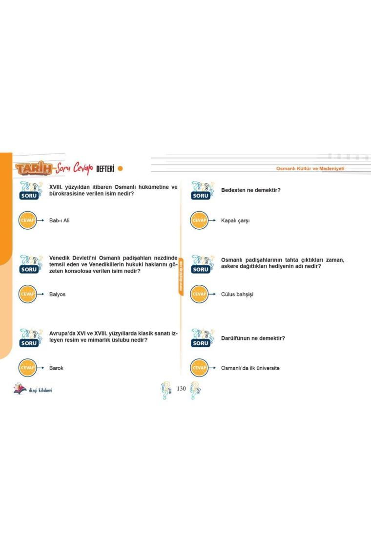 Dizgi Kitap 2024 KPSS Tarih 5 Günde Soru Cevap Defteri