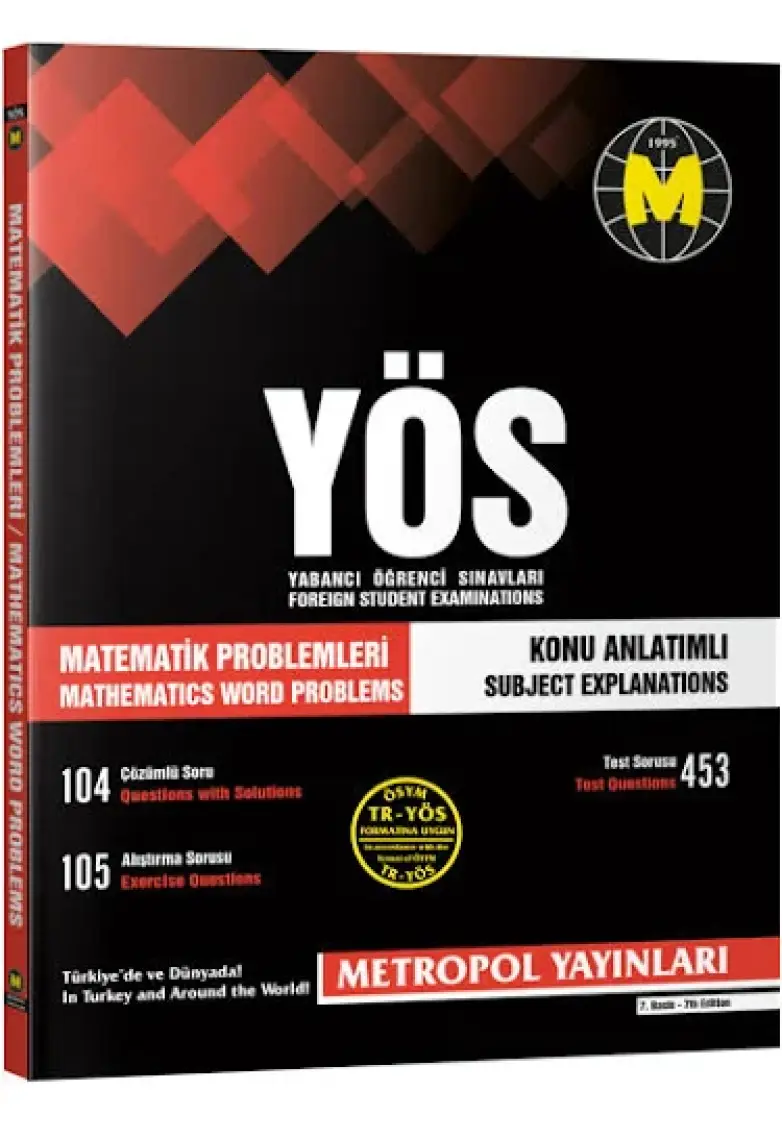 Metropol YÖS Matematik Problemleri Konu Anlatımlı Örnek Çözümlü