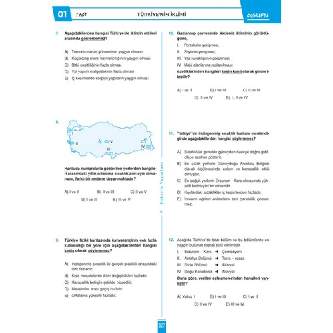Doktrin Yayınları 2024 KPSS Lisans Genel Kültür Genel Yetenek Tüm Dersler Tek Kitap Soru Bankası (3.000 Soru)