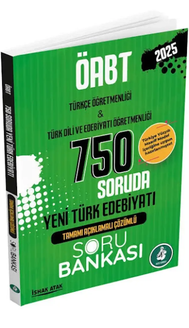 Dizgi Kitap 2025 MEB AGS ÖABT 750 Soruda Yeni Türk Edebiyatı Tamamı Açıklamalı Çözümlü Soru Bankası
