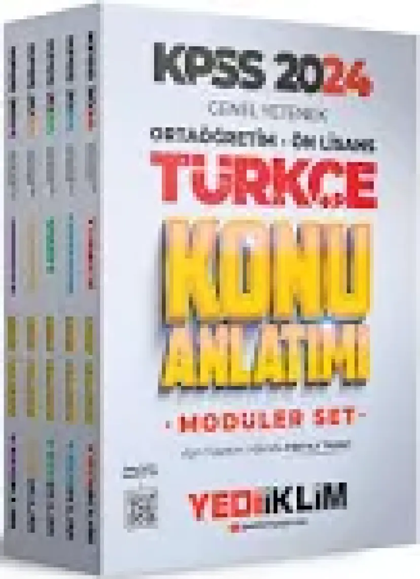 Yediiklim Yayınları 2024 KPSS Ortaöğretim Ön Lisans Genel Yetenek Genel Kültür Konu Anlatımlı Modüler Set