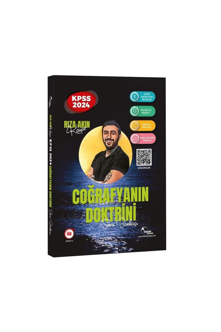 Doktrin Yayınları 2024 KPSS Coğrafyanın Doktrini Soru Bankası Rıza Akın Kayar