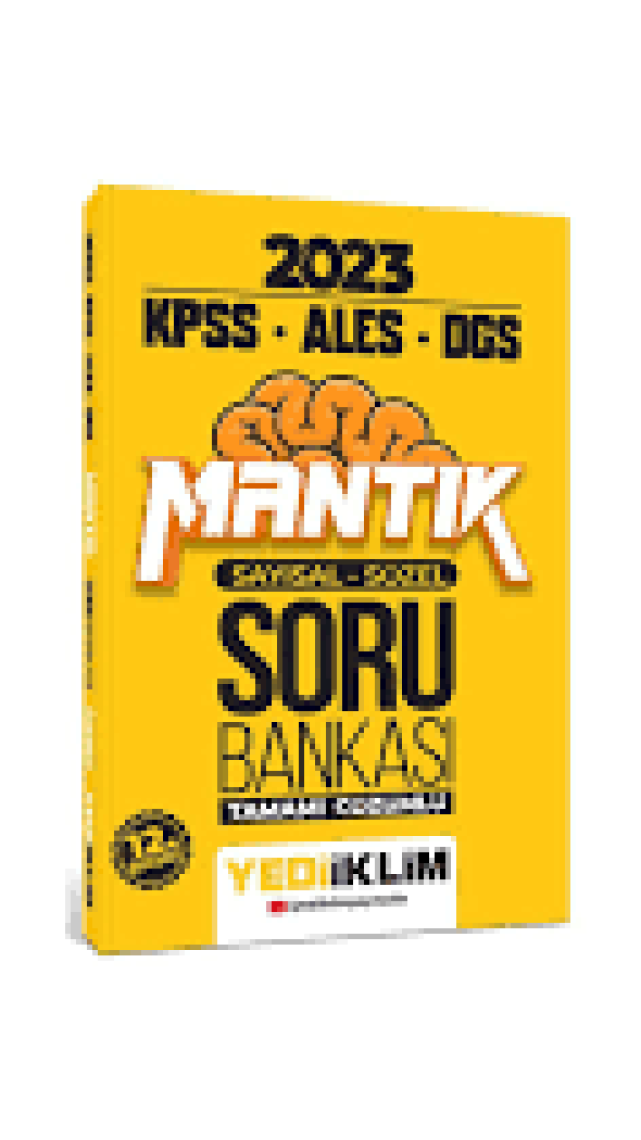 Yediiklim Yayınları 2023 KPSS-ALES-ALES Sayısal Sözel Mantık Tamamı Çözümlü Soru Bankas