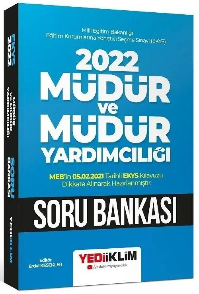 Yediiklim Yayınları KPSS 2022 Genel Yetenek Genel Kültür Tamamı Çözümlü Süper 5'li Deneme