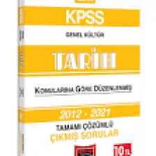 Yargı Yayınevi KPSS 2022 Genel Kültür  Tarih Konularına Göre Düzenlenmiş Tamamı Çözümlü Çıkmış Sorular