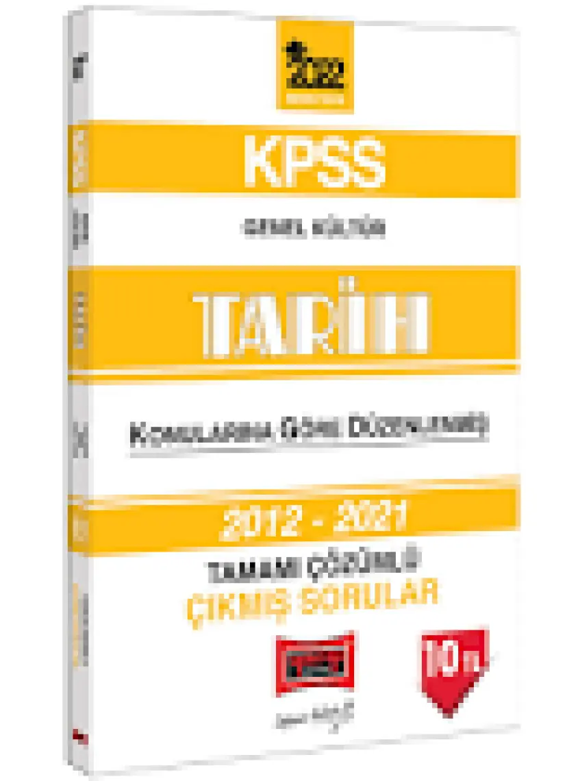 Yargı Yayınevi KPSS 2022 Genel Kültür  Tarih Konularına Göre Düzenlenmiş Tamamı Çözümlü Çıkmış Sorular