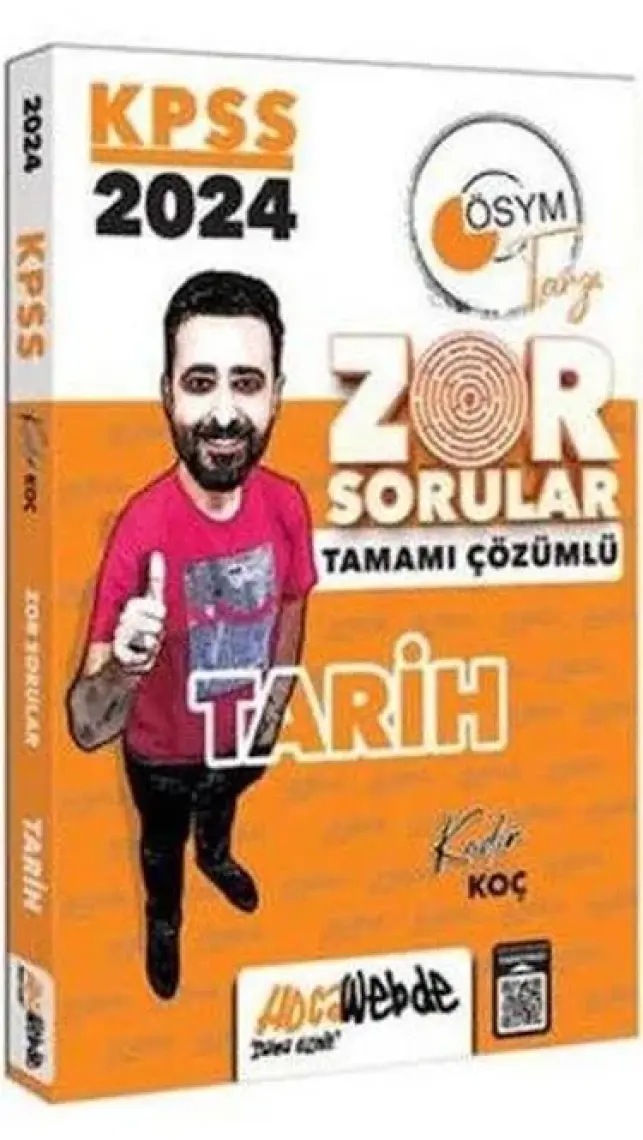 Hocawebde Yayınları 2024 KPSS Tarih Zor Sorular Tamamı Çözümlü Soru Bankası