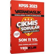 Yediiklim Yayınları 2023 KPSS Genel Kültür Vatandaşlık Konularına Göre Tamamı Çözümlü Son 11 Yıl Çıkmış Sorular