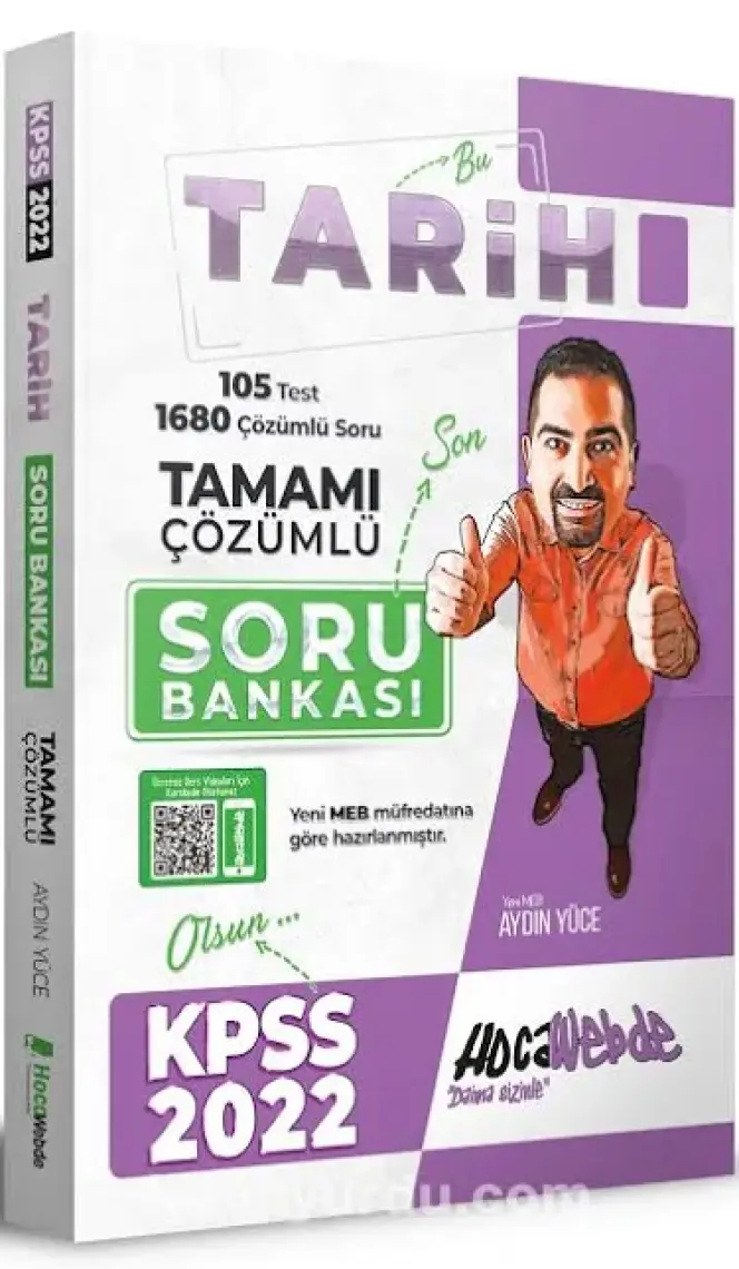 Hocawebde Yayınları 2022 KPSS Tarih Tamamı Çözümlü Soru Bankası