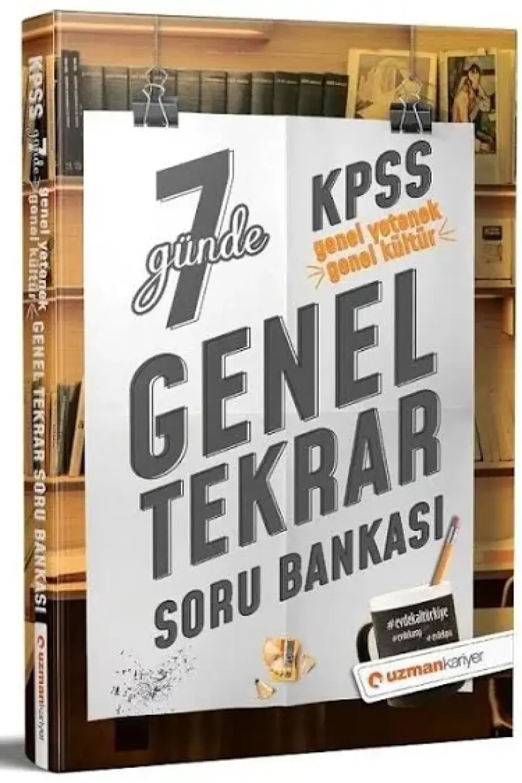 Uzman Kariyer Yayınları KPSS Genel Yetenek & Kültür 7 Günde Genel Tekrar Soru Bankası