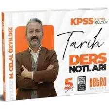Retro Yayıncılık 2025 KPSS Genel Yetenek 5yüz Tarih Ders Notu - Mehmet Celal Özyıldız