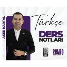 Retro Yayıncılık 2025 KPSS Genel Yetenek 5yüz Türkçe Ders Notu - Aker Kartal