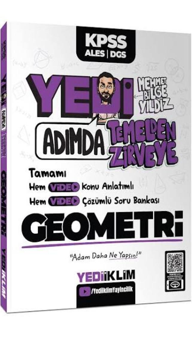 Yediiklim Yayınları Yedi Adımda Temelden Zirveye Geometri Video Konu Anlatımlı Video Çözümlü Soru Bankası