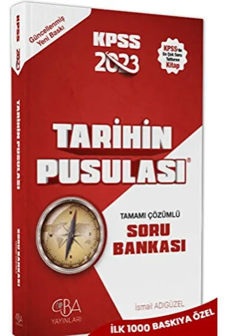 CBA Akademi KPSS  2023 Tarihin Pusulası Soru Bankası Çözümlü