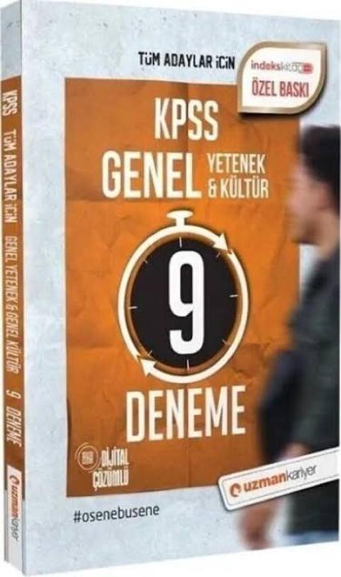Uzman Kariyer Yayınları 2022 KPSS Genel Yetenek Genel Kültür 9 Deneme Dijit